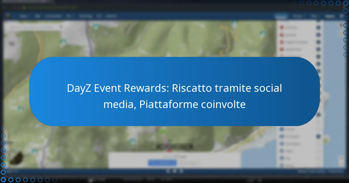 DayZ Event Rewards: Riscatto tramite social media, Piattaforme coinvolte